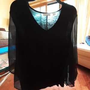 New york and company long sleeve blouse